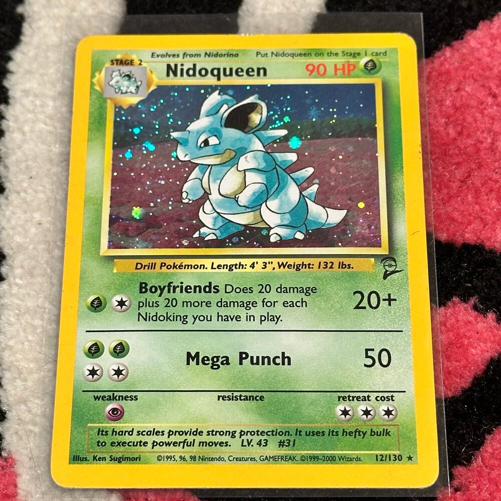 Nidoqueen #12 – Pokémon Base Set 2 – As Pictured